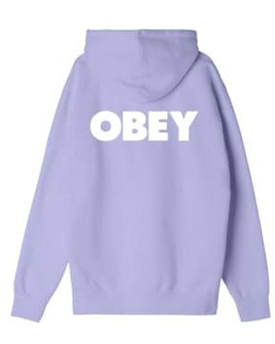 Obey Bold Hood Digital Lavander Shirt L - Purple