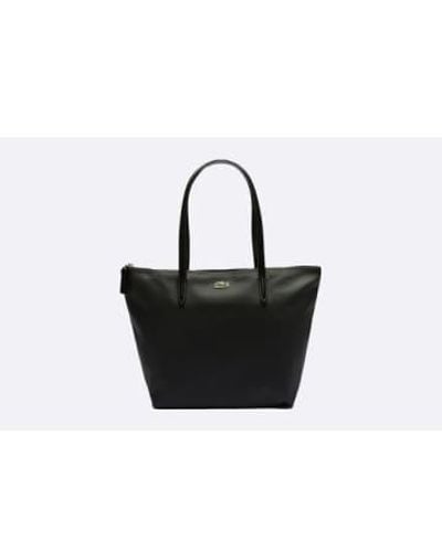 Lacoste Concept small zip tote bag - Negro