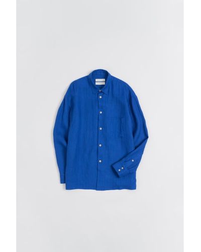 A Kind Of Guise Gusto Shirt Electric Indigo - Blue