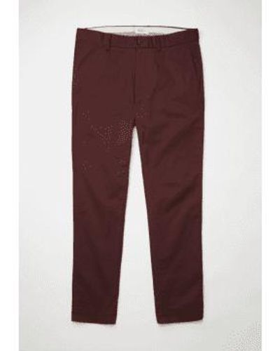 Ben Sherman Bordeaux Sig Slim Stretch Chino Pant - Purple