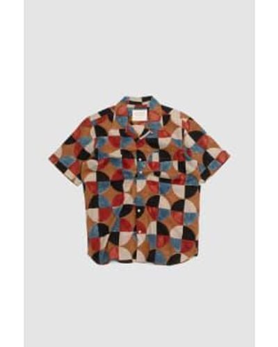 Kardo Lamar Shirt Multi Colour Round Print S - Multicolour