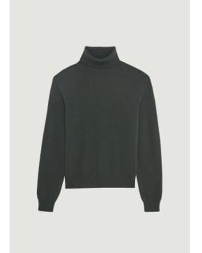 L'Exception Paris Lexception Paris Turtleneck Sweater In 12 Gauge Cashmere And Merino 2 - Verde
