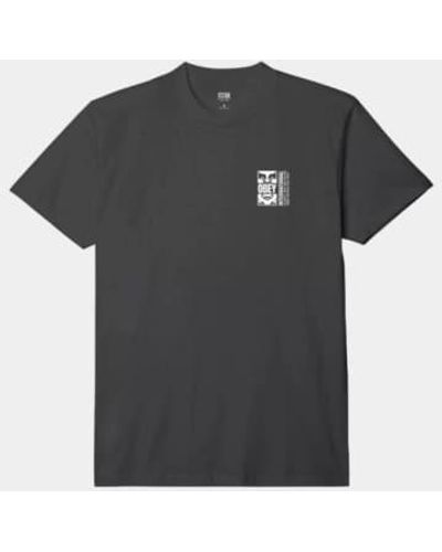 Obey Icon split t -shirt - Schwarz
