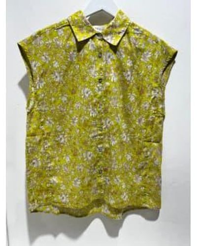 indi & cold Floral Shirt Xs - Green