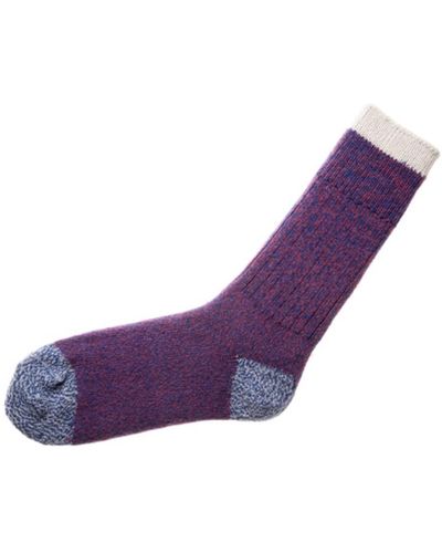 Patapaca Melange Azulino Socks - Purple