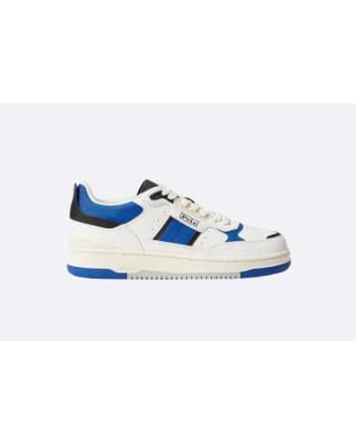 Polo Ralph Lauren Masters Sport Leather Trainer Blue