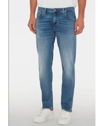 7 For All Mankind Jeans intuitivos l estiramiento lgado azul lgado