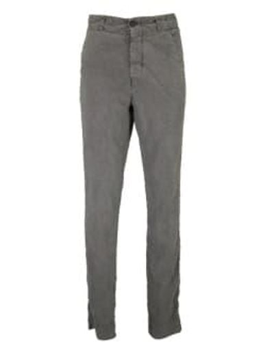 Hannes Roether Washed Silk/linen Trouser - Gray