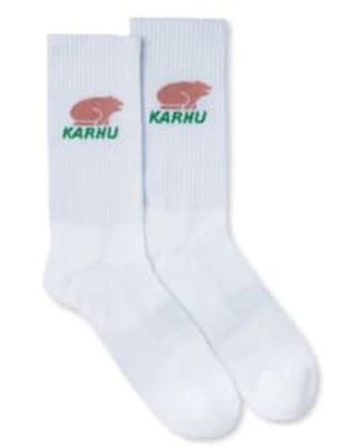 Karhu Classic Logo Socks Bright Lilas M/l - Blue