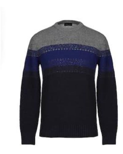 Roberto Collina Colour Block Sweater 1 - Blu