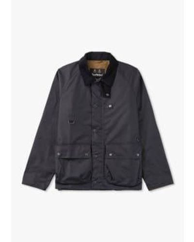 Barbour S Utility Spey Wax Jacket - Blue