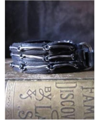 Goti Multi Leather Strap Bracelet Adjustable - Blue