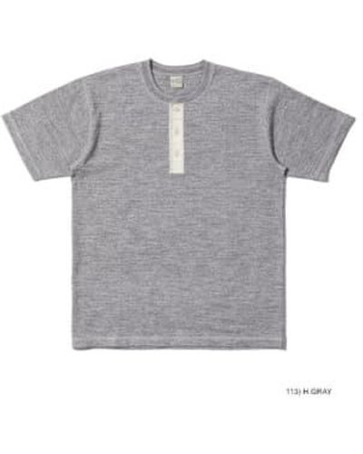 Buzz Rickson's Henley t -shirt - Grau