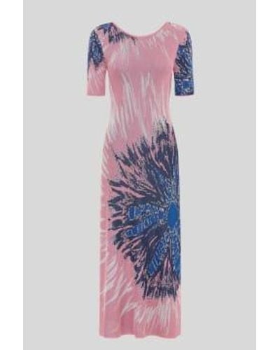 Hayley Menzies Scoop Back Dress Tie-dye & Blue M - Purple