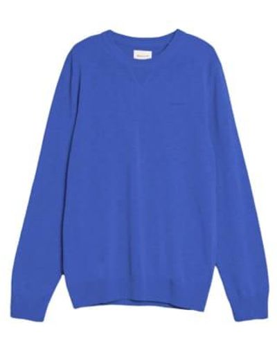 GANT Coton flamme c-cenck knitwear - Bleu