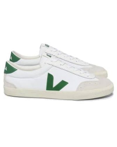 Veja See Volley Canvas Trainer & Emeraude - White