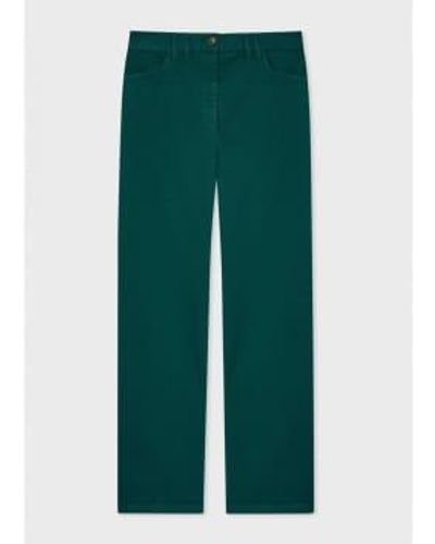 Paul Smith Ankle Grazer Chino Trousers Col: 46 , Size: 12 - Green