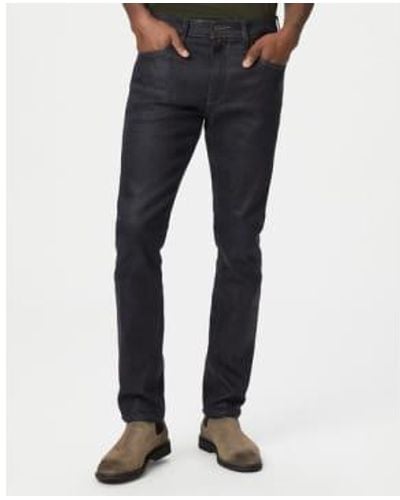 PAIGE Lennox Spence Coated Dark Slim Fit Jeans M653f72-b016 30w - Blue