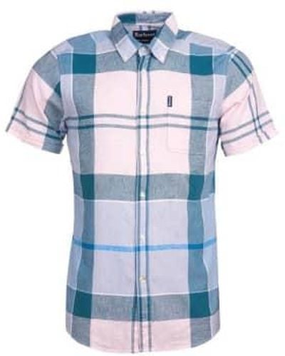 Barbour Douglas Short Sleeved Shirt S - Blue