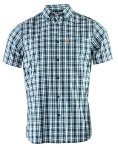 Fjallraven Övik Short-sleeved Shirt - Blue
