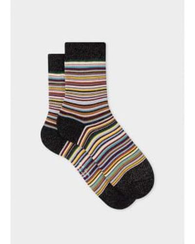 Paul Smith Sparkle Signature Socks Size: Os, Col: Multi Os - Black