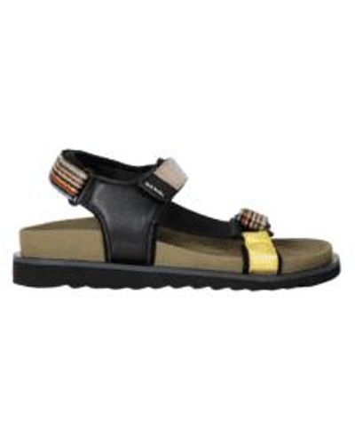 Paul Smith Signature Stripe Sandalen - Schwarz