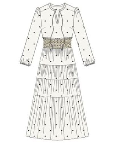 Nooki Design Chloe Maxi Dress / S Cotton Viscose Blend - White