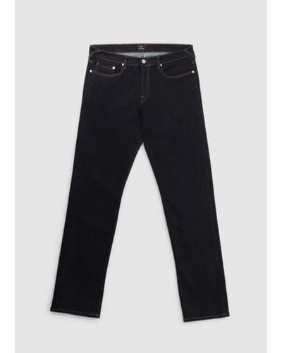 Paul Smith Mens Tapered Fit Jeans In Blue Rinse - Nero