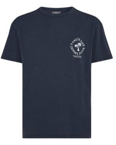 Tommy Hilfiger Tommy Jeans Novelty Graphic 2 T Shirt Dark Night - Blu