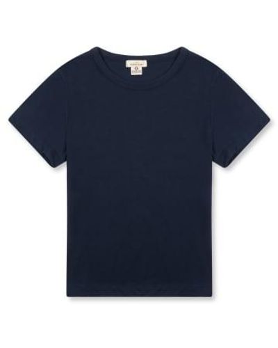 Burrows and Hare Marine-t-shirt - Blau