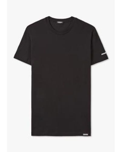 DSquared² Herren-logo-t-shirt in schwarz