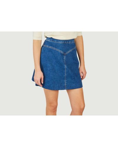 Tara Jarmon Jasmina Skirt - Blue