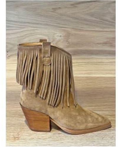 Alpe Boots con flecos vermont bronceado - Neutro