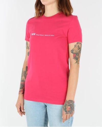 WOOD WOOD En T-shirt Rose
