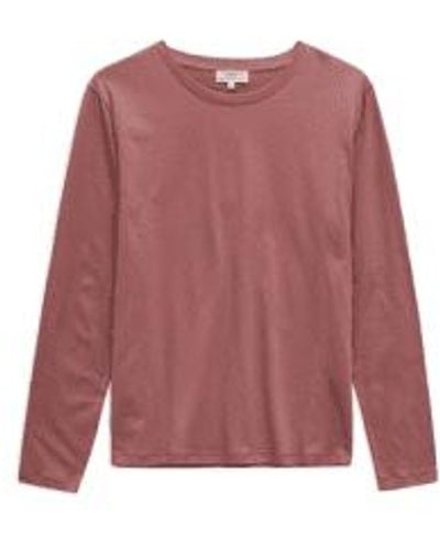 Yerse O Line Long Sleeve Top - Rosso