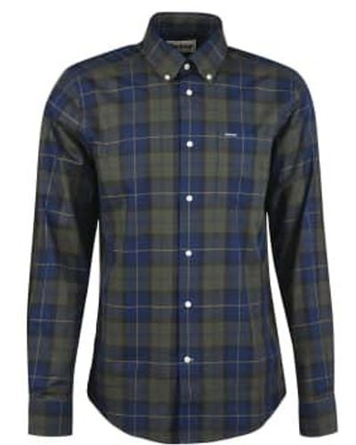 Barbour Wetheram Tailored Fit Shirt - Blue
