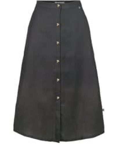 Zusss Hip Skirt With Buttons, Graphite Xl - Gray