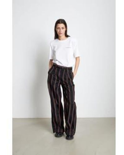 Stella Nova Fall Celly My Trousers Stripes / 36 - White