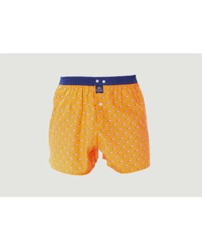 McAlson Pantalones cortos boxeador algodón los lfines - Naranja