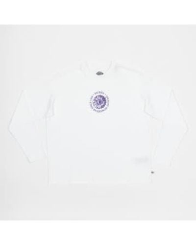 Dickies Garden Graphic Logo Long Sleeve T-shirt In S - White