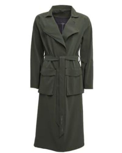 Stutterheim Raincoat For Woman 3250 Suede - Verde