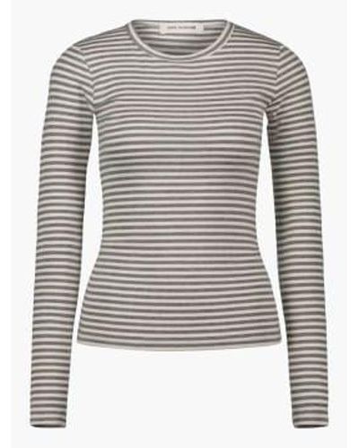 Sofie Schnoor Long Sleeve T Shirt Striped - Grigio