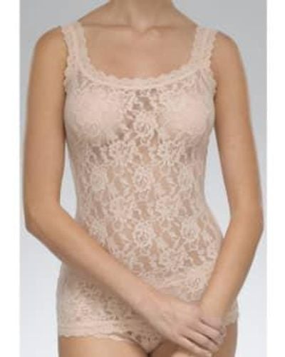 Hanky Panky Chai Signature Lace Classic Camisole Small - Natural