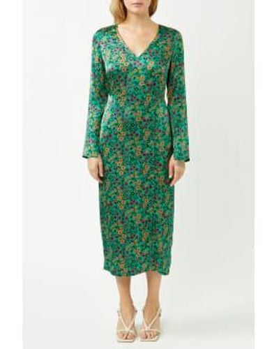 Idano Emmy Woven Dress Multi / L - Green