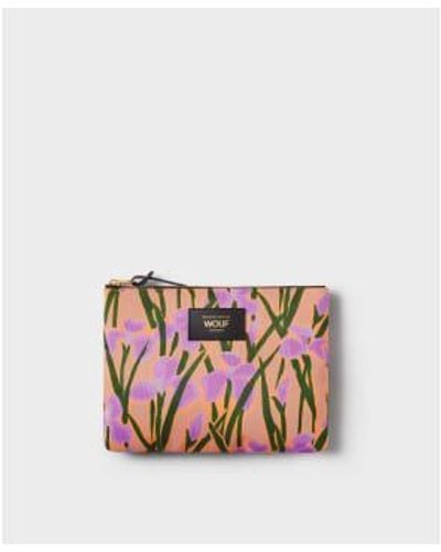 Wouf Iris Pouch Recycled Fabrics - Pink