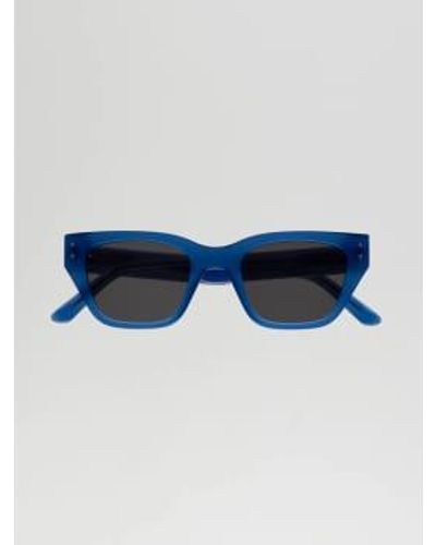 Monokel Memphis Gray Solid Lens Sunglasses Os - Blue