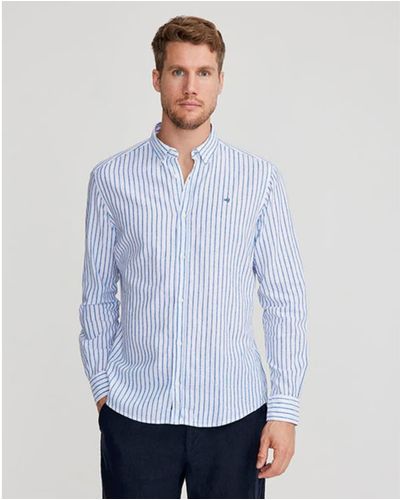 Holebrook Markus Wide Stripe Shirt - Blue