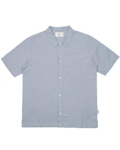 Folk Ss Seoul Shirt Seasalt - Blu
