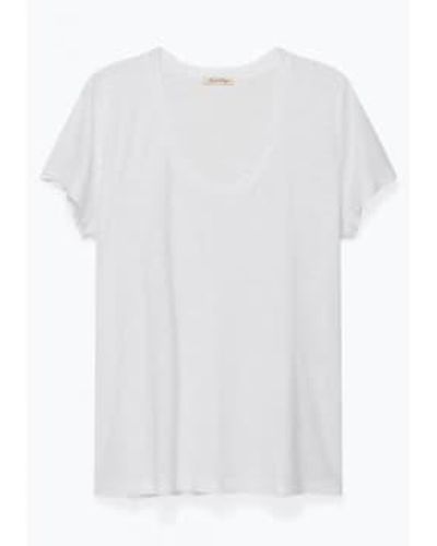 American Vintage Jacksonville T Shirt White Jac 48 - Bianco