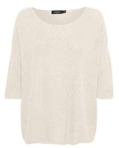 Soaked In Luxury Sltuesday Cotton Jumper - Natural